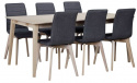 Spisebord \'Filippa\' 170x105cm - Eg/Hvidpigmenteret