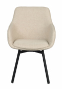 Karmstol \'Alison\' - Lysbeige/sort