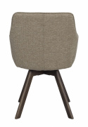 Karmstol \'Alison\' - Mørkbeige