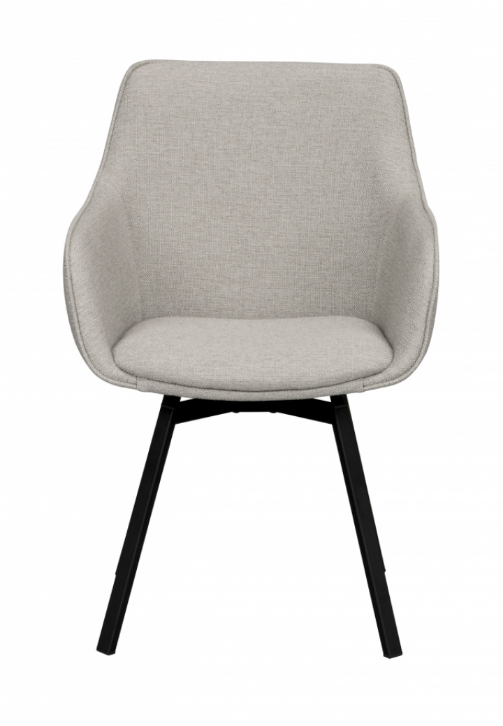 Karmstol \'Alison\' - Beige/sort i gruppen Møbler / Sidde møbler / Stole hos Reforma (118083)