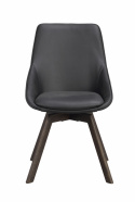 Stol \'Alison\' Læder - Sort/brun