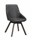 Stol \'Alison\' Læder - Sort/brun