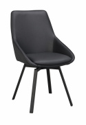 Stol \'Alison\' Læder - Sort