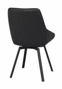 Stol \'Alison\' Læder - Sort