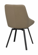 Stol \'Alison\' Læder - Beige/sort