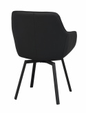 Karmstol \'Alison\' Læder - Sort