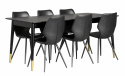 Matbord \'Fenwood\' - Sort 180x90cm