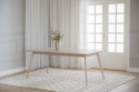 Spisebord \'Yumi\' 190x90cm - Hvidpigmenteret eg