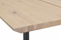Spisebord \'Melville\' 210x95cm - Hvidpigmenteret Eg/Sort