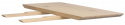 Tillægsplade \'Melville\' 50x95cm - Hvidpigmenteret Eg