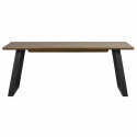 Spisebord \'Melville\' 210x95cm - Brun/Sort