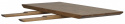 Tillægsplade \'Melville\' 50x95cm - Brun