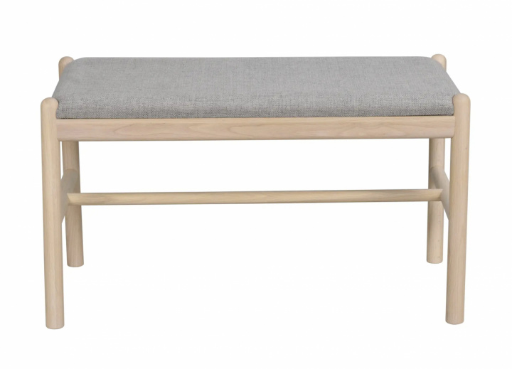 Bænk \'Milford\' - Hvidpigmenteret/Grå i gruppen Møbler / Sidde møbler / Bænke hos Reforma (119526)