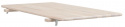 Tillægsplade \'Tyler\' 50x90cm - Hvidpigmenteret Eg