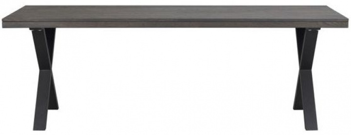 Spisebord \'Brooklyn\' 220x95cm - Mørkebrun/X-ben i gruppen Møbler / Bord / Spisebord hos Reforma (119824)