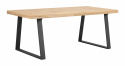 Spisebord \'Brooklyn\' 170x95cm - Natur/Sort