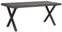Spisebord \'Brooklyn\' 170x95cm - Mørkebrun/X-ben