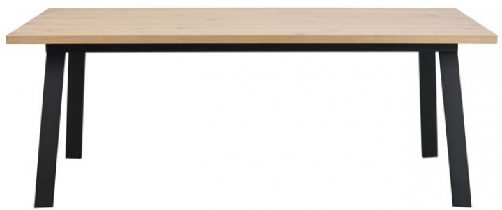 Spisebord \'Winnipeg\' 200x100cm - Hvidpigmenteret/ Sort i gruppen Møbler / Bord / Spisebord hos Reforma (119840)
