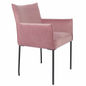 Lænestol \'Dion\' - Sammet/Rosa