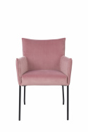 Lænestol \'Dion\' - Sammet/Rosa