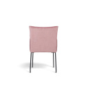 L&aelig;nestol \'Dion\' - Sammet/Rosa