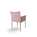 L&aelig;nestol \'Dion\' - Sammet/Rosa