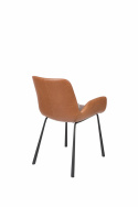 Stol \'Brit\' - Læder/Brun