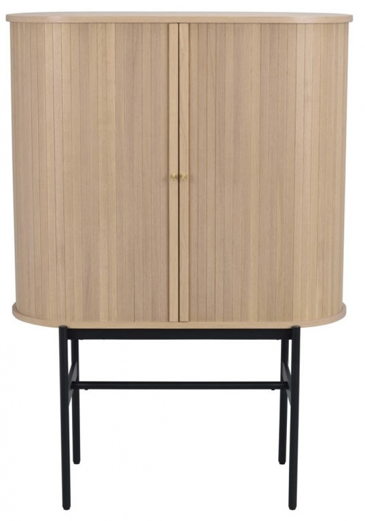 Skab \'Haddington\' - Hvidpigmenteret/Sort i gruppen Møbler / Hylder & opbevaring / Sideboards hos Reforma (120133)