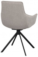 Karmstol \'Lowell\' Drejbar - Grå