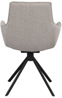 Karmstol \'Lowell\' Drejbar - Grå