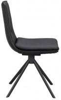 Karmstol \'Lowell\' Drejbar - Sort