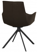 Karmstol \'Lowell\' Drejbar - Brun