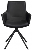 Karmstol \'Lowell\' Drejbar - Sort
