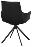 Karmstol \'Lowell\' Drejbar - Sort