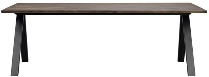 Matbord \'Carradale\' 220x100cm - Brun/V-ben i gruppen Møbler / Bord / Spisebord hos Reforma (120321)