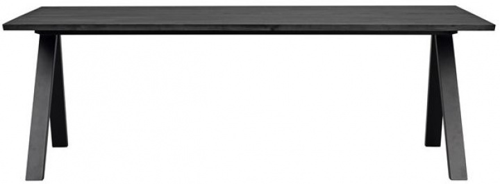 Matbord \'Carradale\' 220x100cm - Sort/V-ben i gruppen Møbler / Bord hos Reforma (120326)