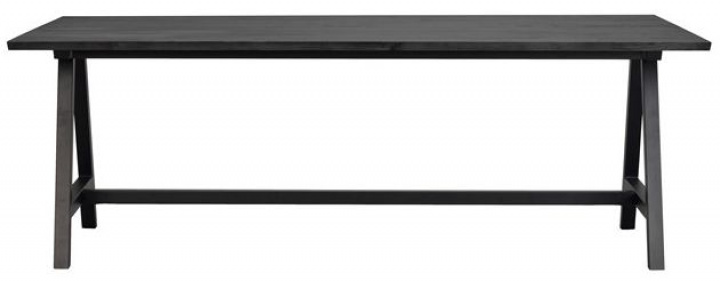 Matbord \'Carradale\' 220x100cm - Sort/A-ben i gruppen Møbler / Bord / Spisebord hos Reforma (120327)