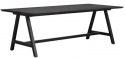 Matbord \'Carradale\' 220x100cm - Sort/A-ben