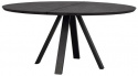 Matbord \'Carradale\' Rund 150cm - Sort/V-ben