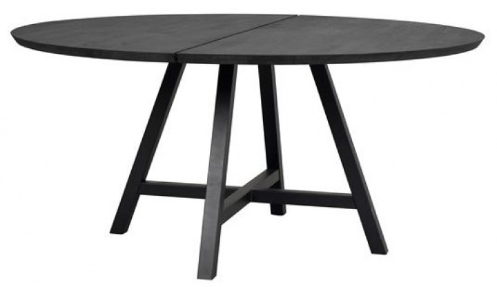Matbord \'Carradale\' Rund 150cm - Sort/X-ben i gruppen Møbler / Bord / Runde spiseborde hos Reforma (120329)