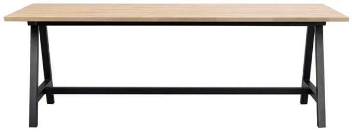 Matbord \'Carradale\' 220x100cm - Hvidpigmenteret/A-ben i gruppen Møbler / Bord / Spisebord hos Reforma (120340)