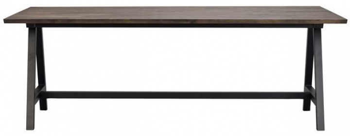 Matbord \'Carradale\' 220x100cm - Brun/A-ben i gruppen Møbler / Bord / Spisebord hos Reforma (120341)