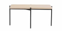 Soffbord \'Shelton\' 95x50cm - Hvidpigmenteret eg