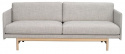 Sofa \'Hammond\' 2-sæde - Grå/Natur