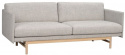 Sofa \'Hammond\' 2-sæde - Grå/Natur