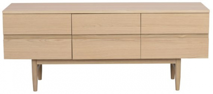 Tv-Bænk \'Moresby\' - Hvidpigmenteret i gruppen Møbler / Hylder & opbevaring / TV-Bænke hos Reforma (120601)