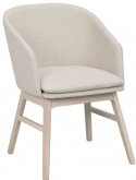 Armlænestol \'Windham\' - Beige/Hvidpigmenteret