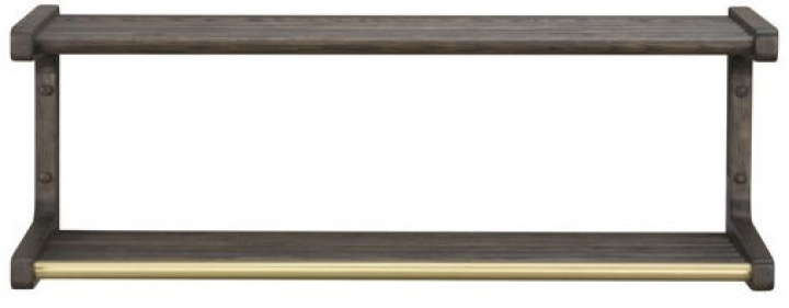 Hatthylde \'Inverness\' 80cm - Brun i gruppen Møbler / Hylder & opbevaring / Hat- og sko hylder hos Reforma (120730)