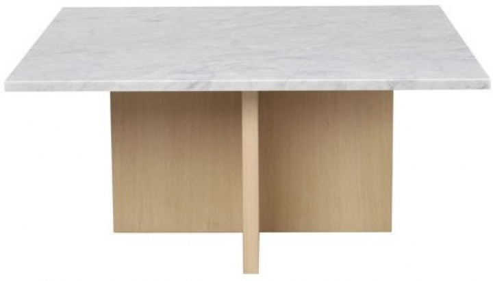 Sofabord \'Brooksville\' 90x90cm - Hvid/Hvidpigmenteret i gruppen Møbler / Bord / Sofabord hos Reforma (120789)