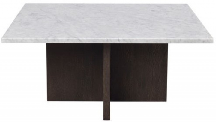 Sofabord \'Brooksville\' 90x90cm - Hvid/Brun i gruppen Møbler / Bord / Sofabord hos Reforma (120791)